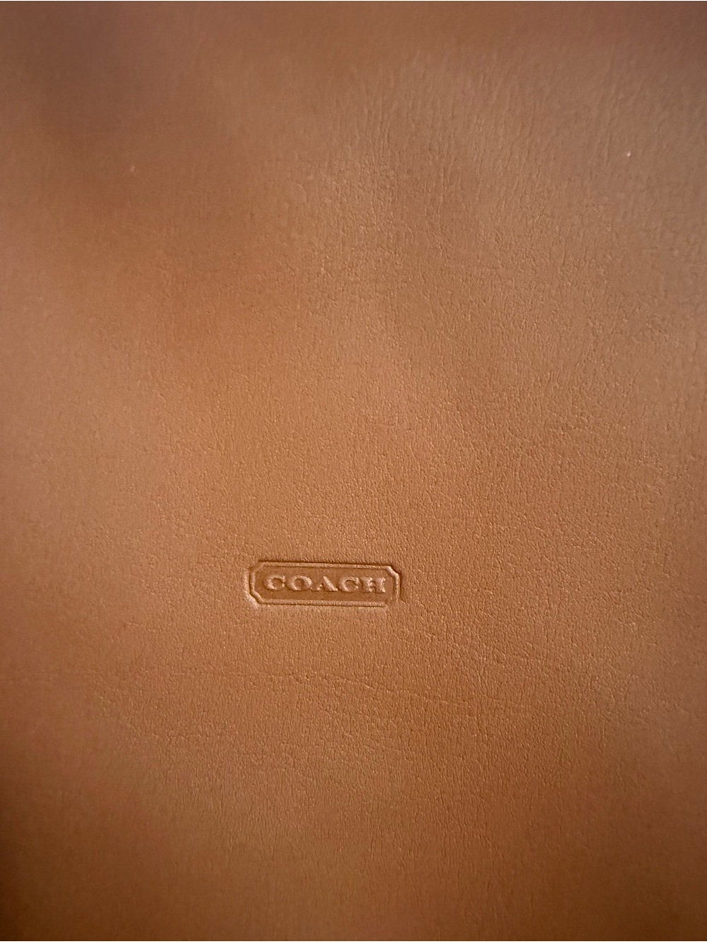 Coach Men's Leather Toiletry Pouch - Tan - Picture 8 of 8